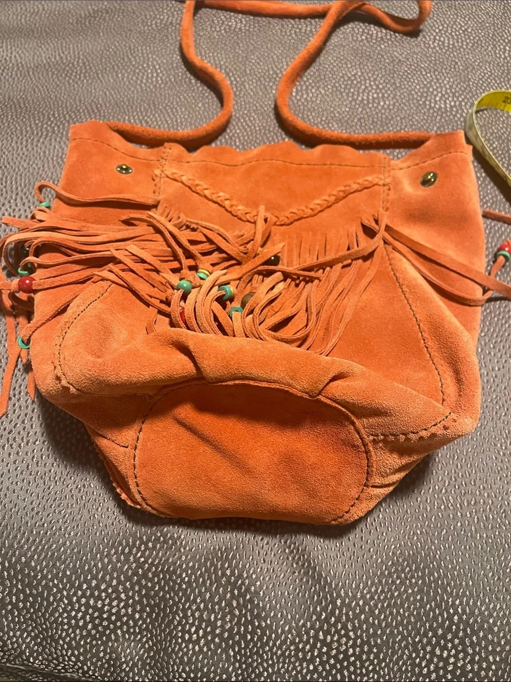 Lucky Brand a rust color Hobo bag 100% cow hide leather